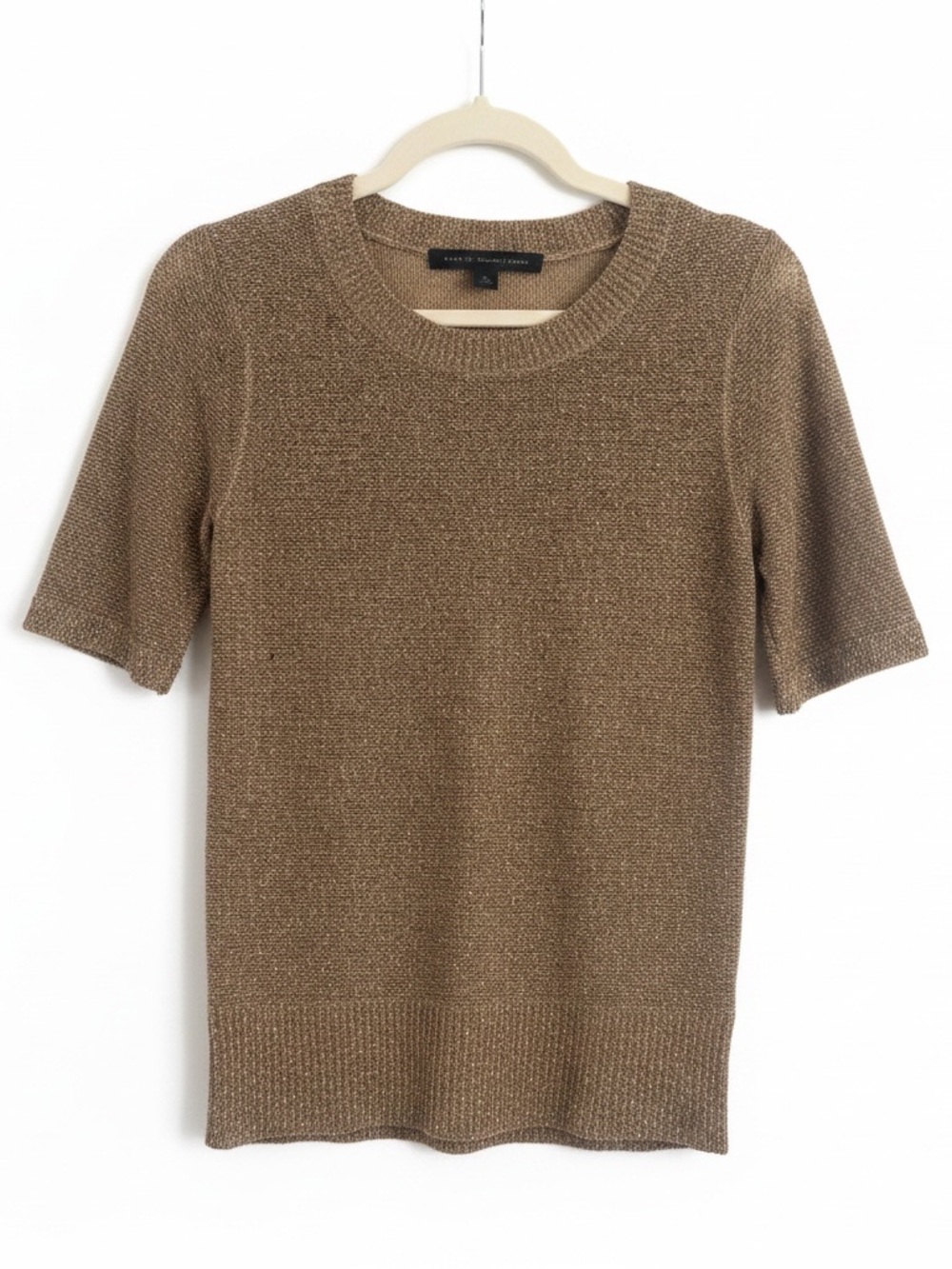 Y2K Vintage Marc by Marc Jacobs Metallic Knit Sweater Gold Sparkle Size Small